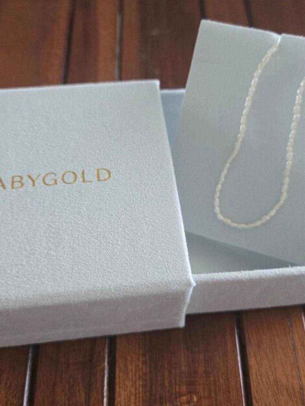 New In Box BABYGOLD Pearl Anklet 14k Gold